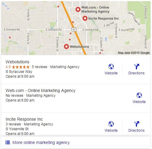 Google local pack from 7 to 3 - Webolutions