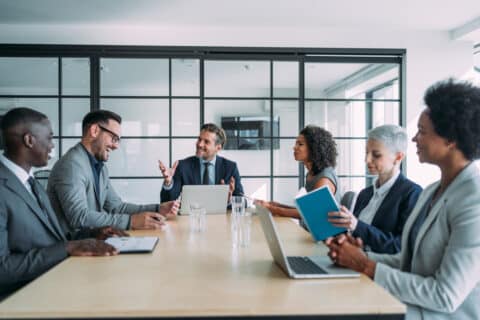 CEO educating executive team on marketing as an investment
