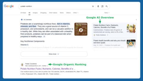 AI search results success