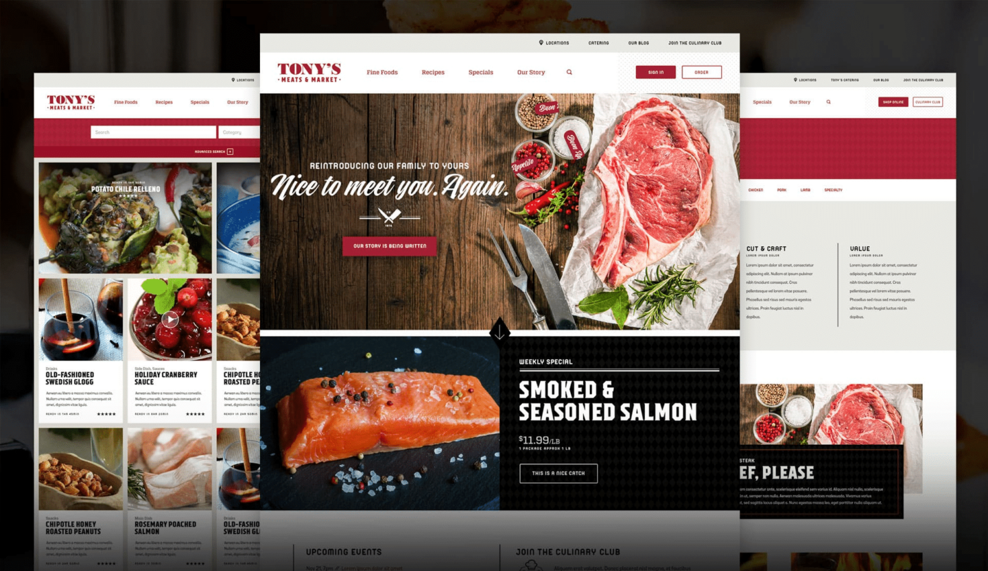 Tony's Meats & Market Website Design, Development, and Marketing by Webolutions Digital Marketing Agency